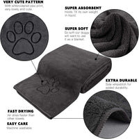 KinHwa Dog Towels for Drying Dogs - 30inchx50inch / Dark-gray - image 3