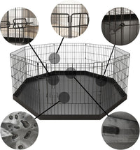 Artmeer 24"H Dog Playpen with Door & Octagonal Top Cover - 24"H Playpen + Octagonal Bottom Pad - image 4