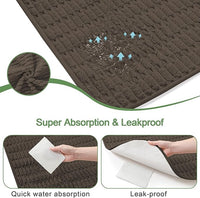 Washable Pee Pads for Dogs, 2 Pack Reusable Puppy Pads Dog Pads, Non-Slip Dog Pee Pads, Leakproof Pet Pee Pads Wee Wee Pads for Dogs. (Coffee, 20"x20"(Pack of 2))