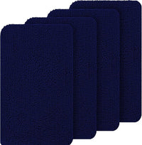 OLANLY Dog Door Mat Set 4-Piece 36x24, Absorbs Moisture and Dirt, Absorbent Non-Slip Washable Doormat, Quick Dry Chenille Mud Mat for Dogs, Entry Indoor Entryway Carpet for Inside Floor, Navy Blue