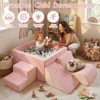 STAOLENE 6 piece soft foam climbing blocks for toddlers with ball pit, stairs and ramps - view 13