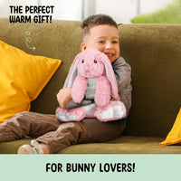 Bunny Microwavable & Weighted Stuffed Animals - Pink Bunny - image 4