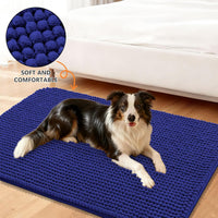 Smiry Dog Door Mat for Muddy Paws 30x20 - 24"X16" / Navy Blue - image 2