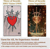 Ethereal Elves tarot cards with gold foil edges, guide book and botanical box - view 8