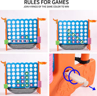 Giant 4 Row Game with Carrying Bag and Mesh Fabric .Giant 4-to-Score - Orange - image 2