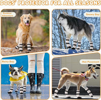 Winter Dog Snow Boots with Warm Wool Lining, Dog Shoes for Large Small Medium Dogs, Dog Booties and Paw Protectors, Anti-Slip Dog Shoes with Reflective for Snow, Hardwood Floors, Hiking (Size 5)