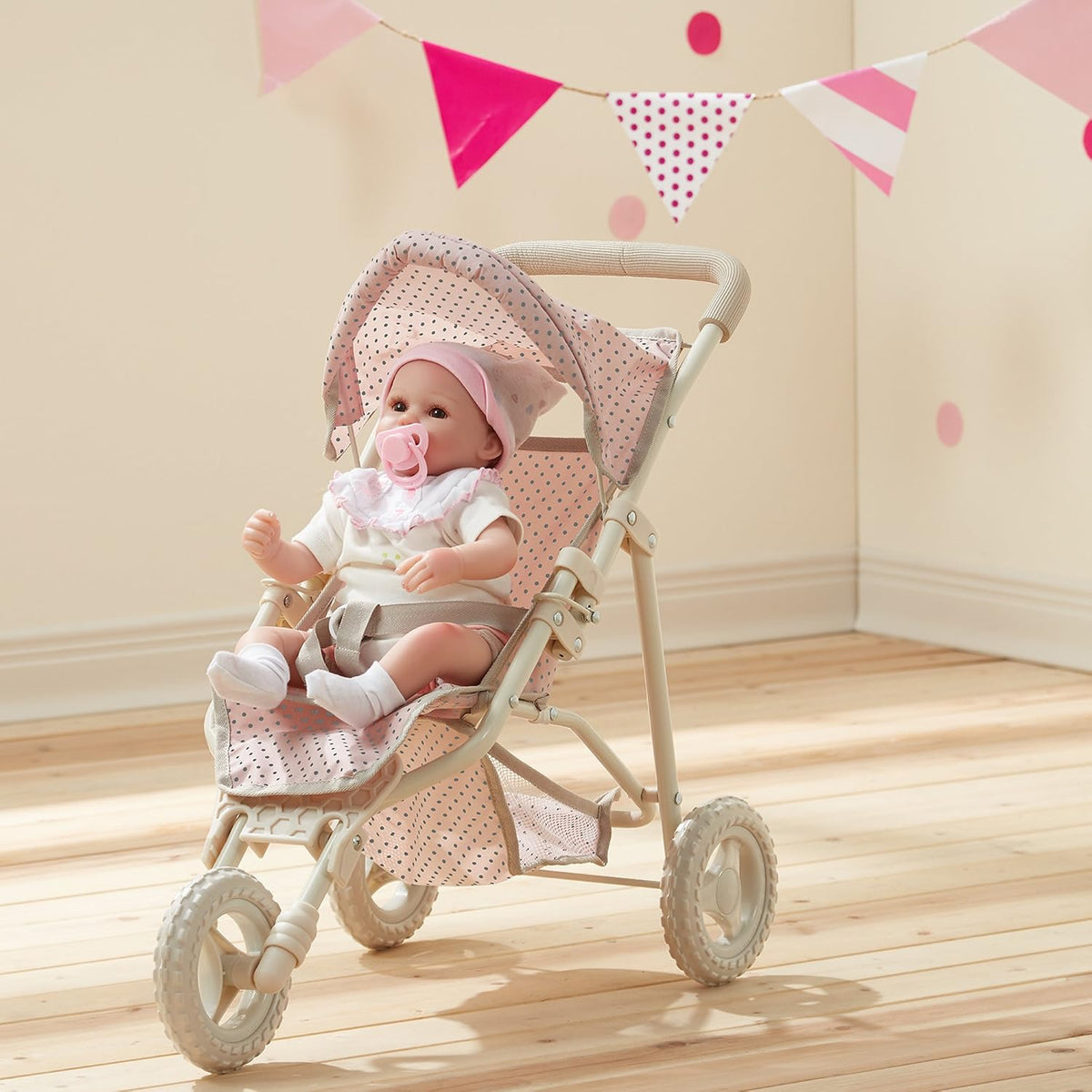 Olivia's Little World Doll Jogging-Style Stroller with Canopy - Jogging Stroller - image 4