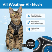 Voyager Escape-Proof Step-in Harness & Leash, Orange - Black (327) / XS (Chest: 13 - 16") - image 3