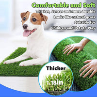 30 x 20 inches 2 Pack Fake Grass Pee for Dogs Artificial Grass Rug - 29 x 20 Inch (Pack of 2) - image 4