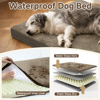 Waterproof Dog Crate Bed Pad - Brown / 35"W x 22"L x 3"H - image 2