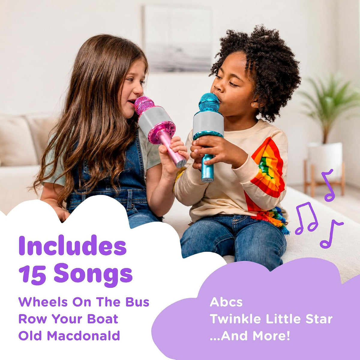 Move2Play, Kids Karaoke Microphone - Lavender - image 4