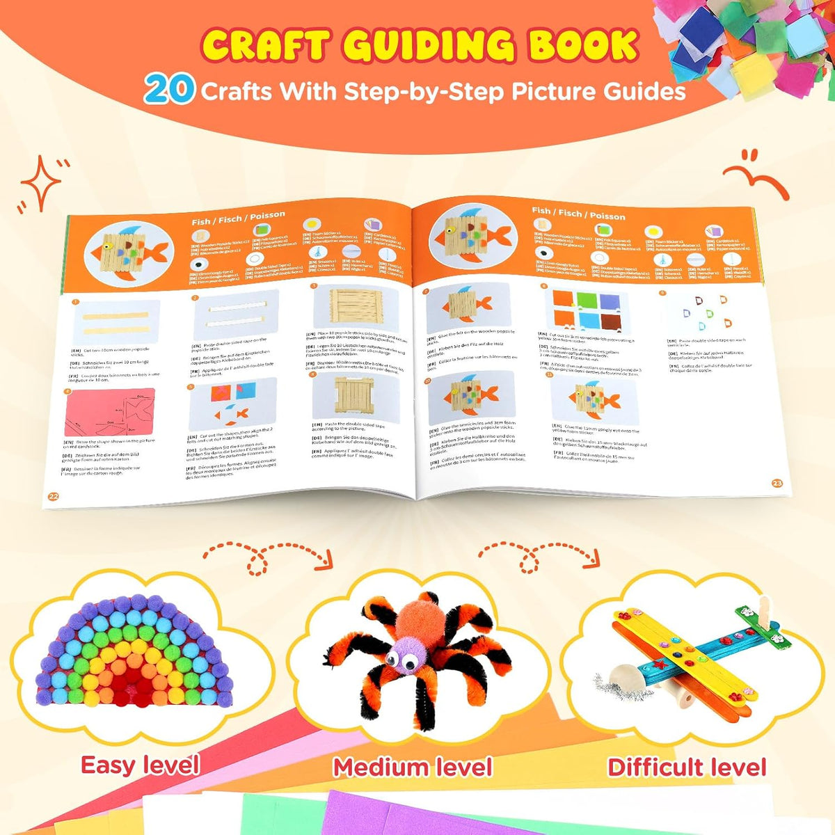 Zefy 3200+ Pcs Arts and Crafts Supplies for Kids - 3847 pcs - image 3