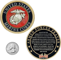 Military Gift Shop Air Force Armed Forces Prayer Coin - Usmc - image 2