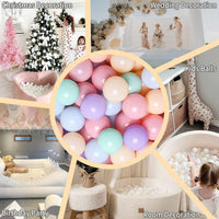 GOGOSO Ball Pits Balls for Toddlers Pack of 50 100 200 Plastics Shape - Macaron Colors / 100 balls - image 4