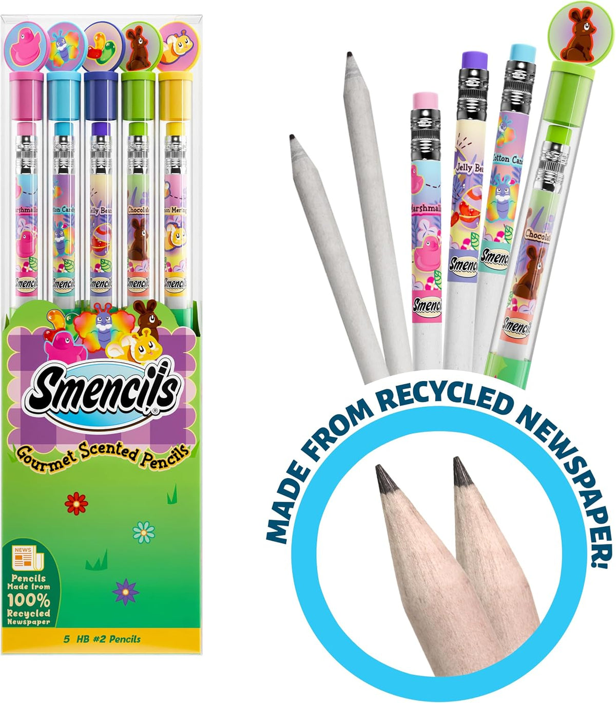 Halloween Smencils, HB #2 Gourmet Scented Pencils - Spring - image 3