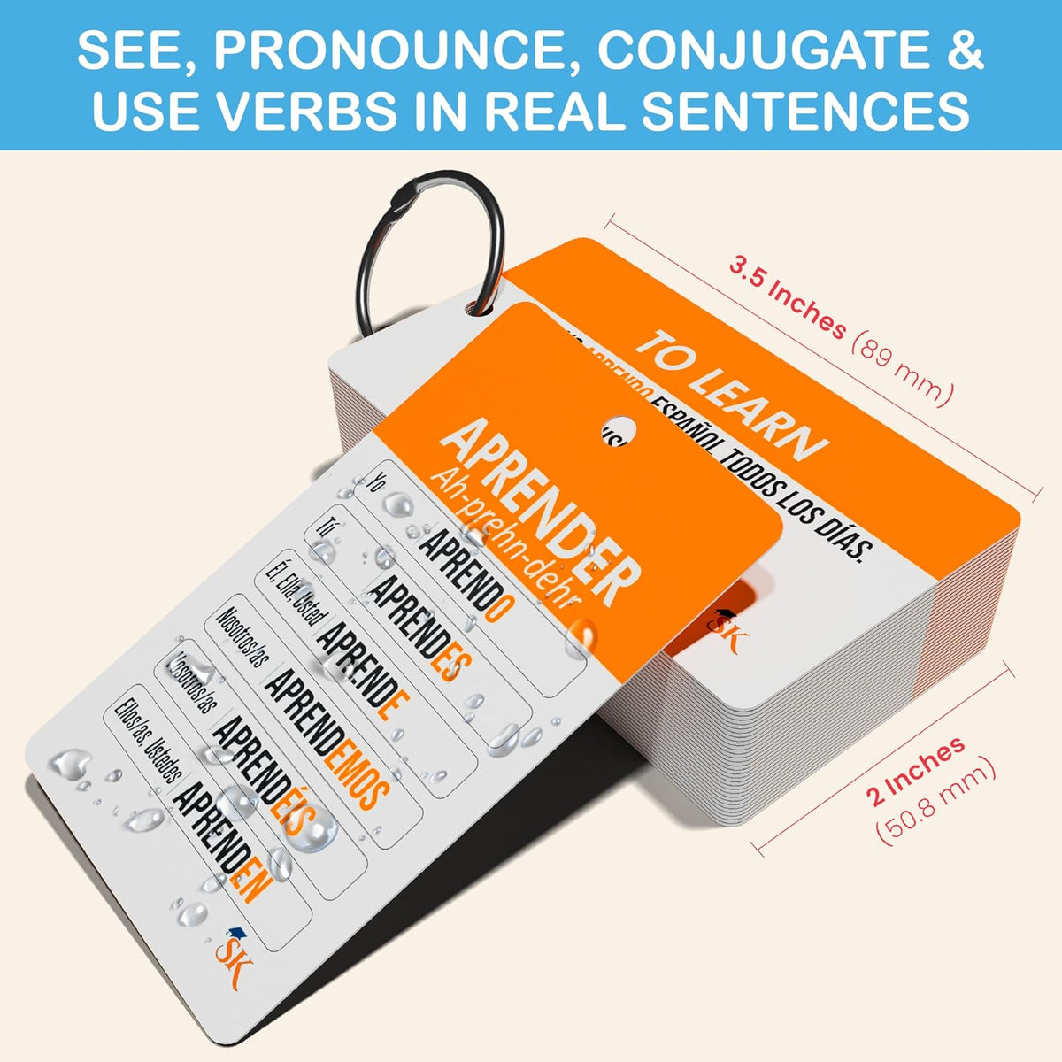 500+ Spanish Vocabulary Flash Cards for Adults & Kids Ages 15+ - image 2