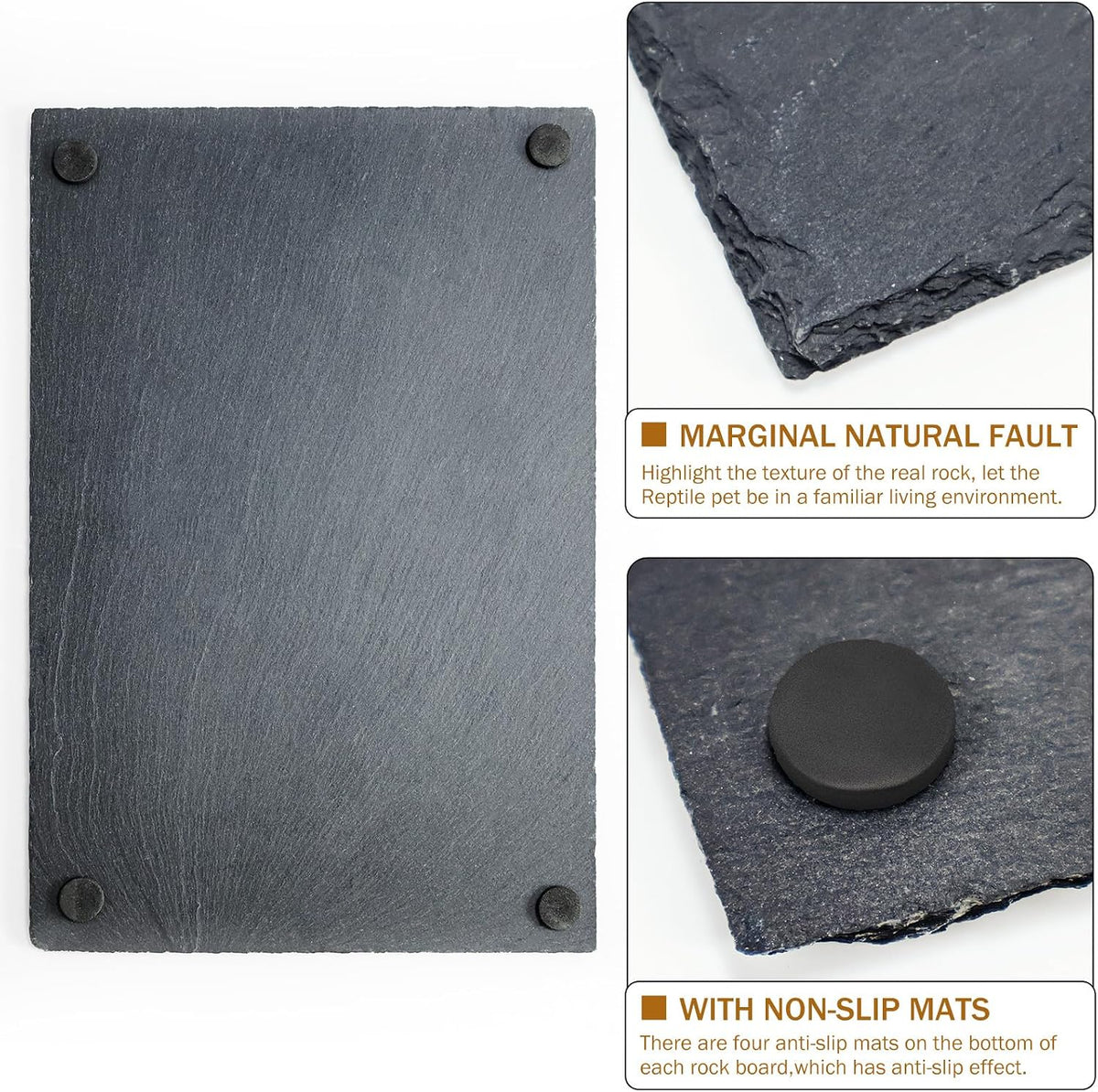 Rock Basking Platform with Bowl & Mat for Reptiles Small – Essentials for Reptiles And Amphibians - Small - image 3