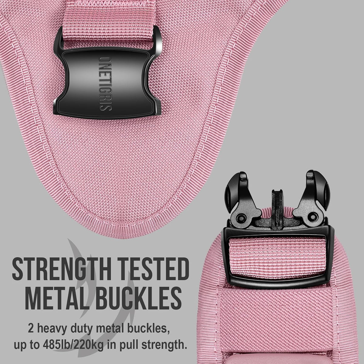 OneTigris Large Tactical Dog Harness No Pull Handle XL Black – Essentials for Dogs - Small / Pink - image 3