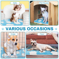 4 Pack Self Heating Cat Pad Self Warming Dog Mat, Heart - Clouds / 16 x 20 Inches - image 4