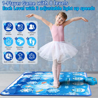 Joyvalley Kids Dance Mat Toys - 2player-Blue - image 4