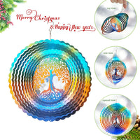 FONMY Wind Spinner Mandala Starry Sky 12 inch 3D Stainless Steel - 12inch / Mdl02 - image 2