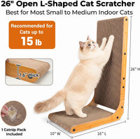 PatiencET Cat Scratch Pad with Box - L shape-1 Pack - image 3