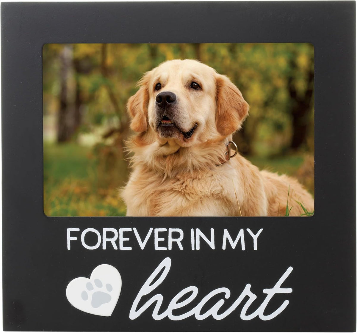 Pearhead Forever Loved Pet Keepsake Photo Frame - Black Forever In My Heart Frame