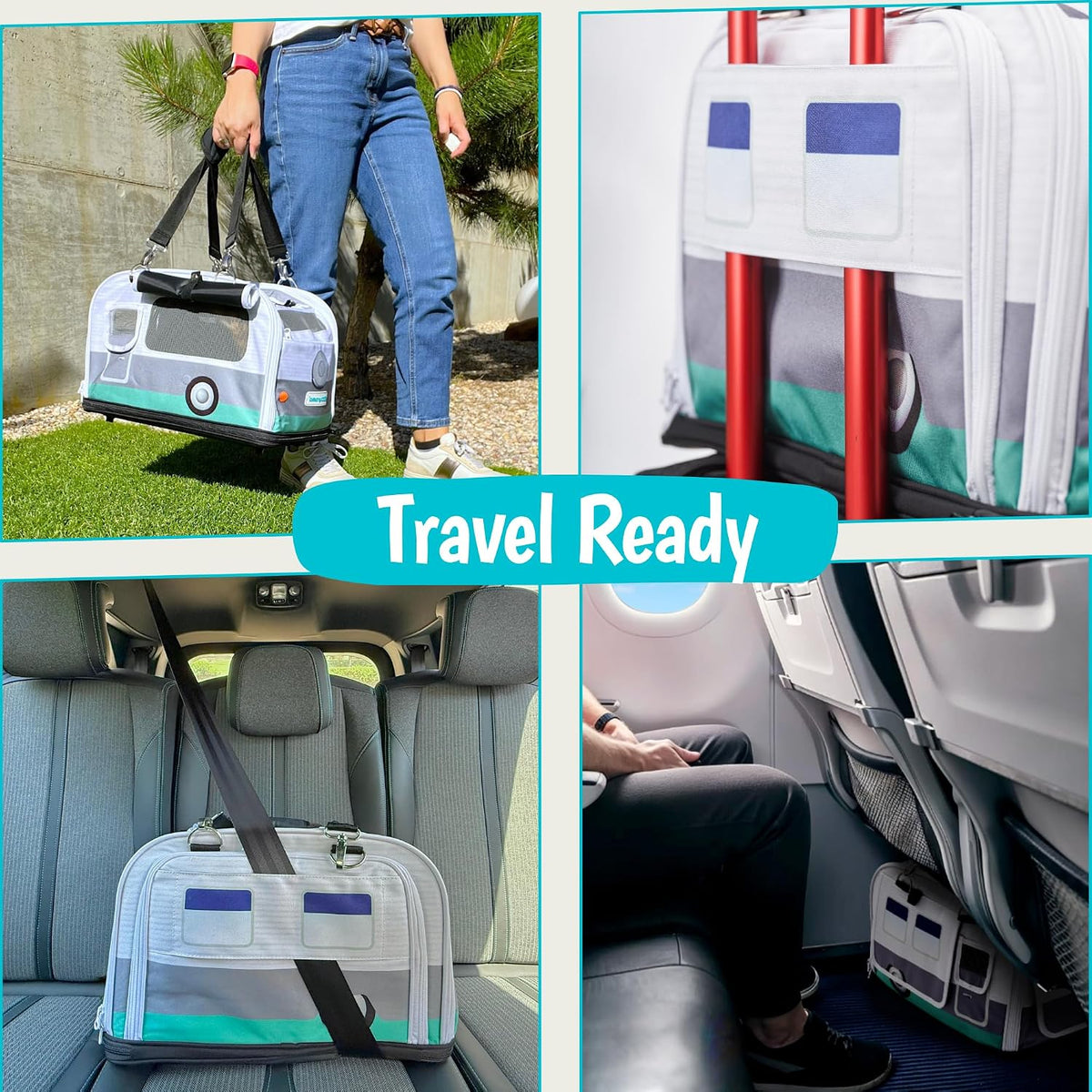 Soft-Sided Airline Approved Cat Carrier with Expandable Hideaway - Sunny Rambler - image 4