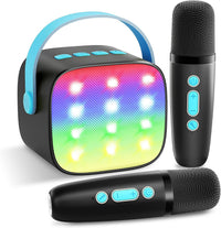 YLL Karaoke Machine for Kids - Black-Blue