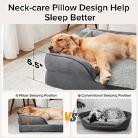 Orthopedic Dog Beds Large Sized - Grey / M (28"x 23"x 6.5") - image 4