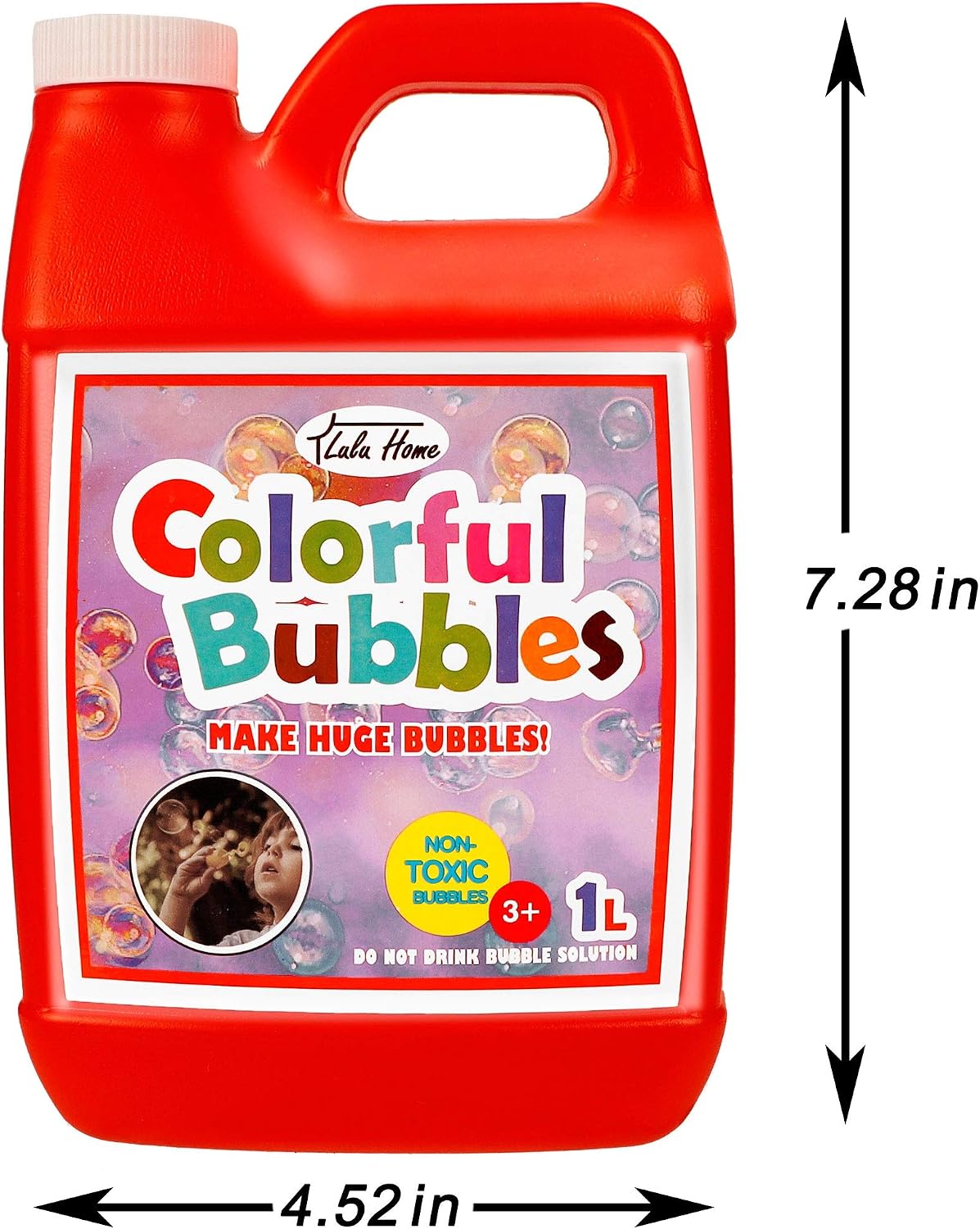 Lulu Home 33.8 OZ/1 L Concentrated Bubble Solution - Red-1 - image 2