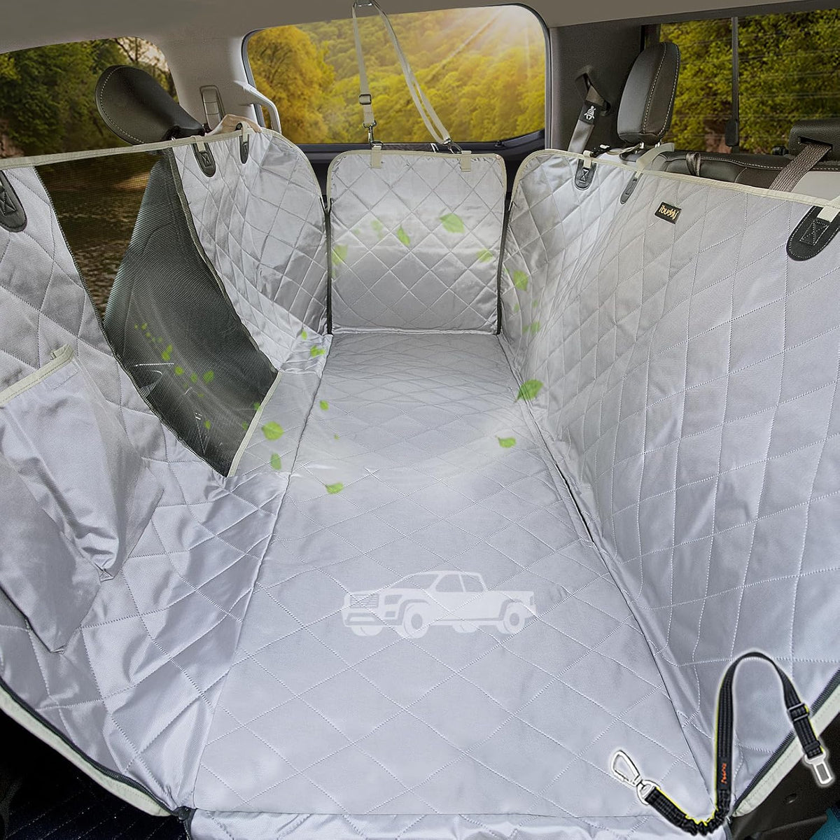 56"Wx60"L Dog Car Seat Cover for SUV & Truck - Truck / GRAY