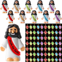 CroBlissful 50 little Jesus figurines that glow in the dark, five colors - view 3