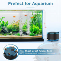 hygger Aquarium Air Pump Dual Outlet - 8W (Up to 200 Gallon) - image 2