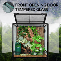 REPTIZOO 45 Gallon Glass Reptile Terrarium 24" x 18" x 24" Knock-Down - 24" x 24" x 24" - image 4