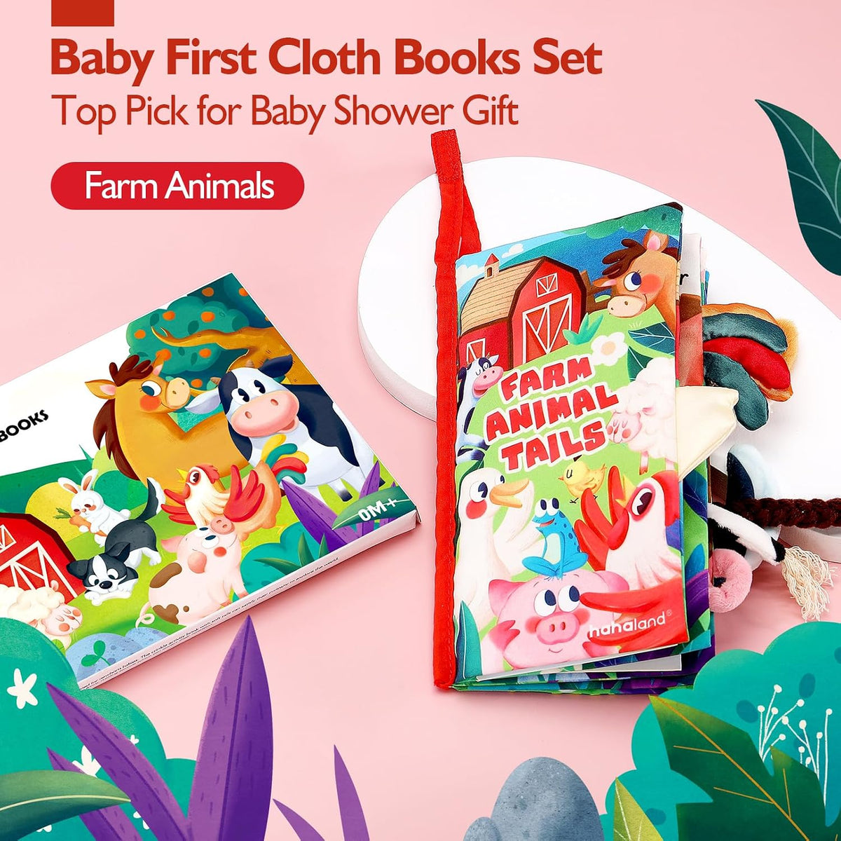 hahaland Baby Books 0-6 Months - Farm Animal Tails - image 2