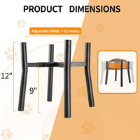 PROERR Lifted Dog Bowl Stand, Without Bowls - Large-HIGH-12IN - image 2
