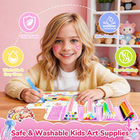 DreamyCandy 70 Pcs Washable Markers Set for Kids 4-8 - Pink Axolotl - image 3