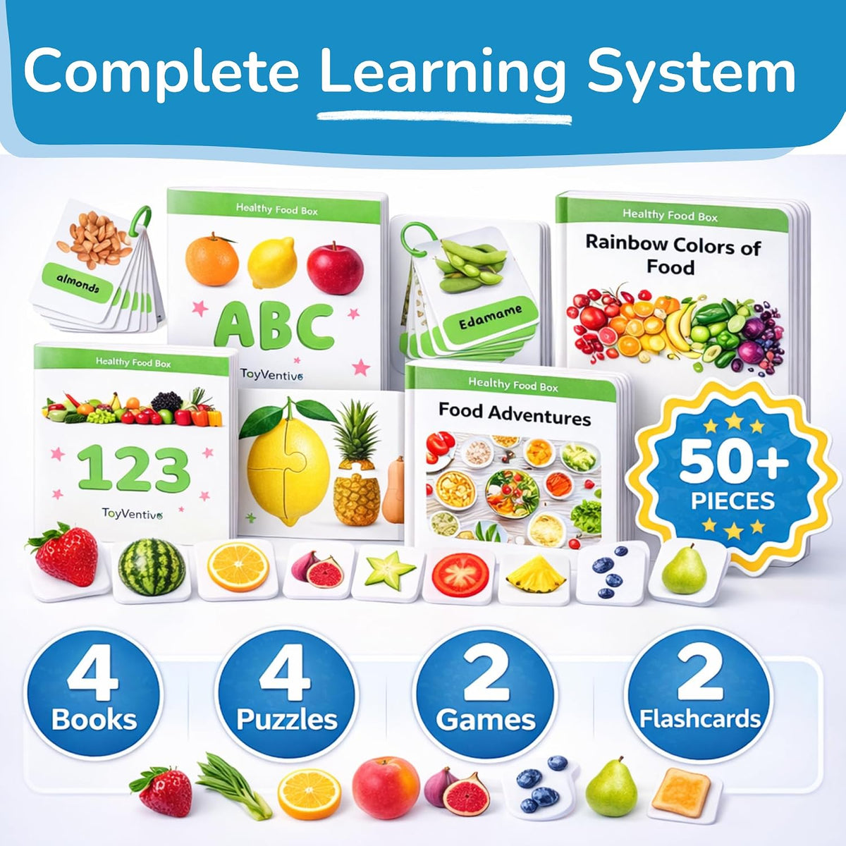 TOYVENTIVE learning toys set for 2 year olds with books, puzzles and matching games - view 20