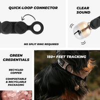 Beau's Bells V2 | Cat & Dog Collar Bells with New Quick Loop Easy Release Clip | Handmade Copper | - Single Bell / Large - image 2
