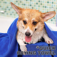 Chumia 4 Pcs Dog Towels for Drying - 30 x 50 Inch / Blue - image 2