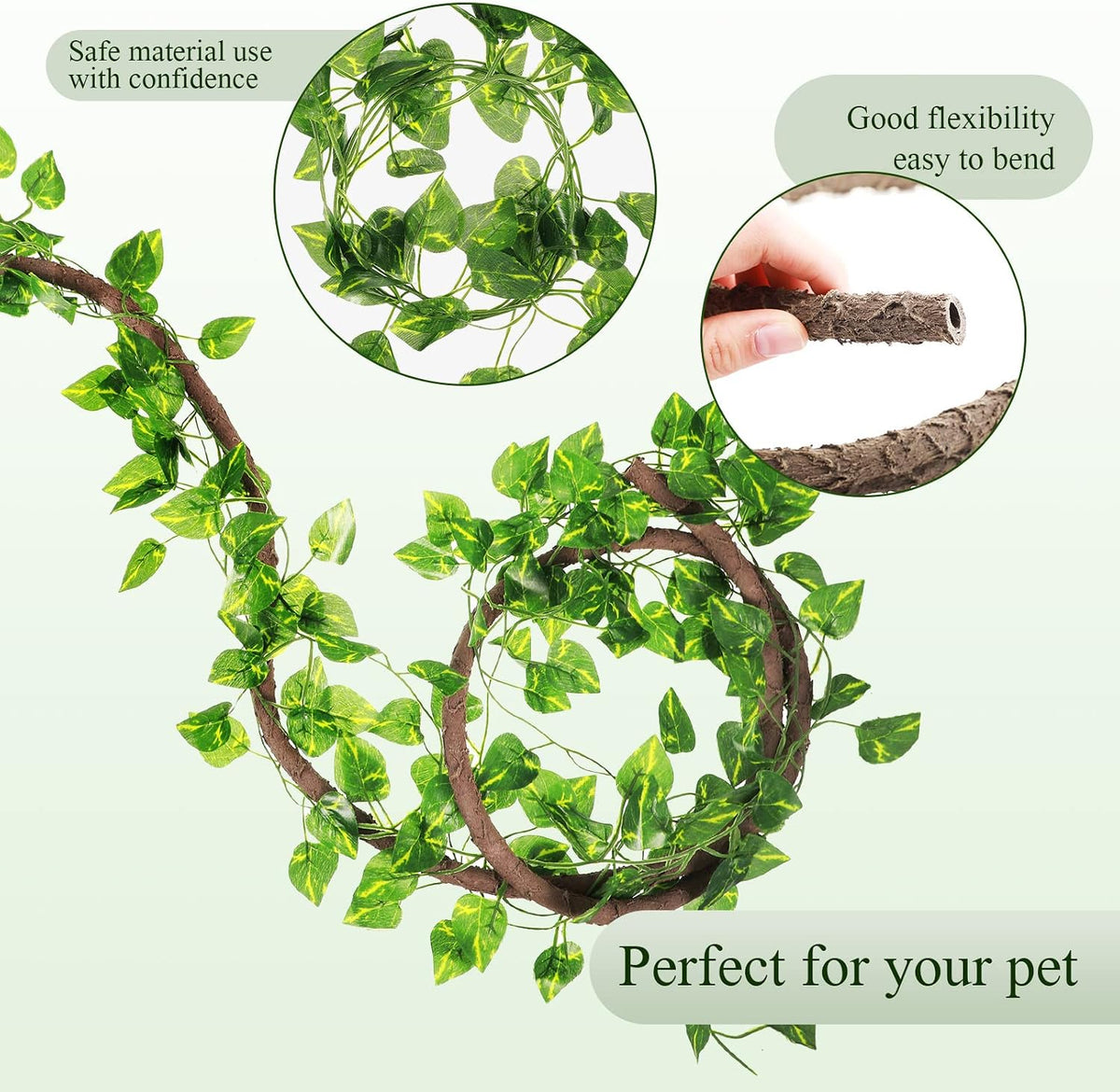 Canlierr 4 Pcs Reptile Vines Flexible Bendable Jungle Climbing - image 2