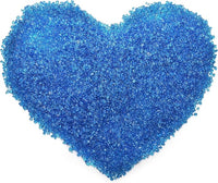 Lawei 5LB Fish Tank Gravel, Polished Small Aquarium Substrate Gravel Sand, Blue Sea Glass Beads for Vases, Irregular Decorative Pebbles Stones for Aquarium, Garden, Vase Fillers, Succulent Plants