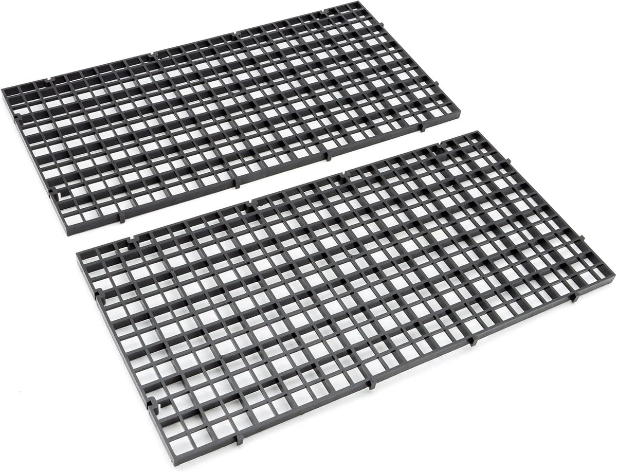 Aquarium Fish Tank Bottom Isolation 8 Pcs, Plastic Egg Crate – Essentials for Fish - S 4pcs Black