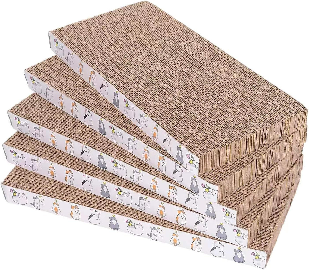 5 Packs cat Scratcher Toys Reversible Scratching Post Board - 5 Packs
