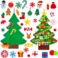 Max Fun DIY felt Christmas tree for toddlers with 40 felt ornaments and tic-tac-toe game - view 2