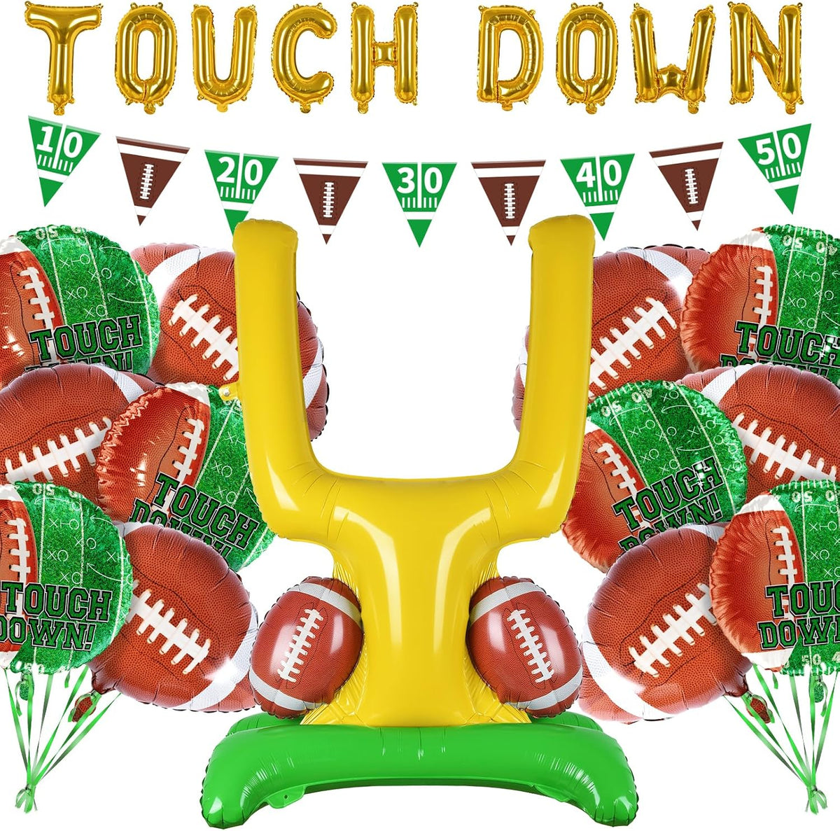 Football Party Supplies Kit - A 1set