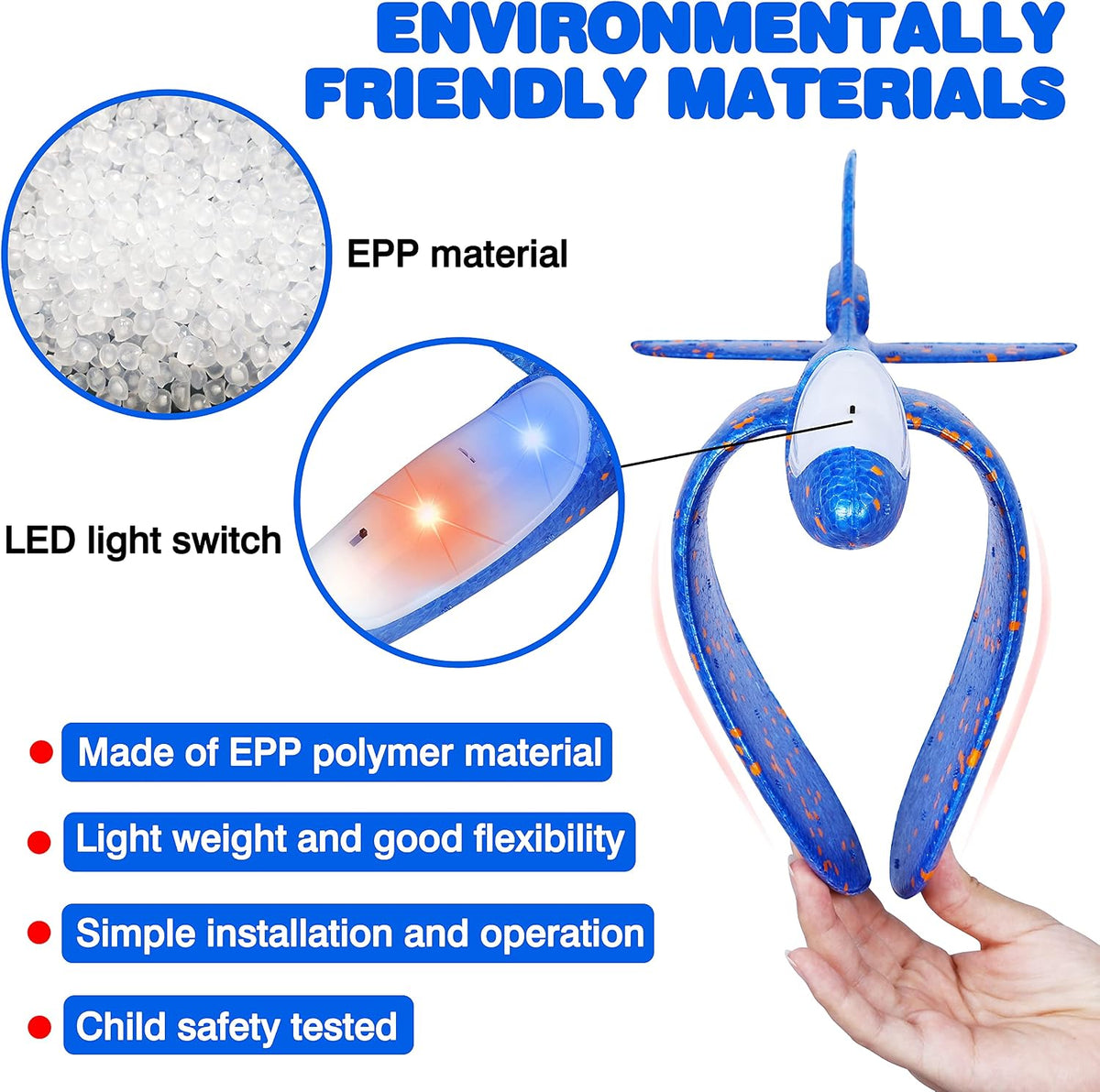 2 Pack LED Light Airplane - Colourful - image 4