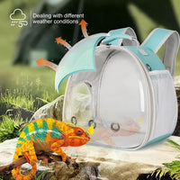 Bearded Dragon Travel Carrier, Lizards Carrier - Green / Backpack - image 3