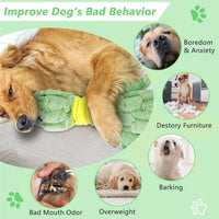 Dog Toys 3-Pack Cute Duck Shapes Puppy Toys No-Stuffing Squeaky - Grass Green / Duck - image 4